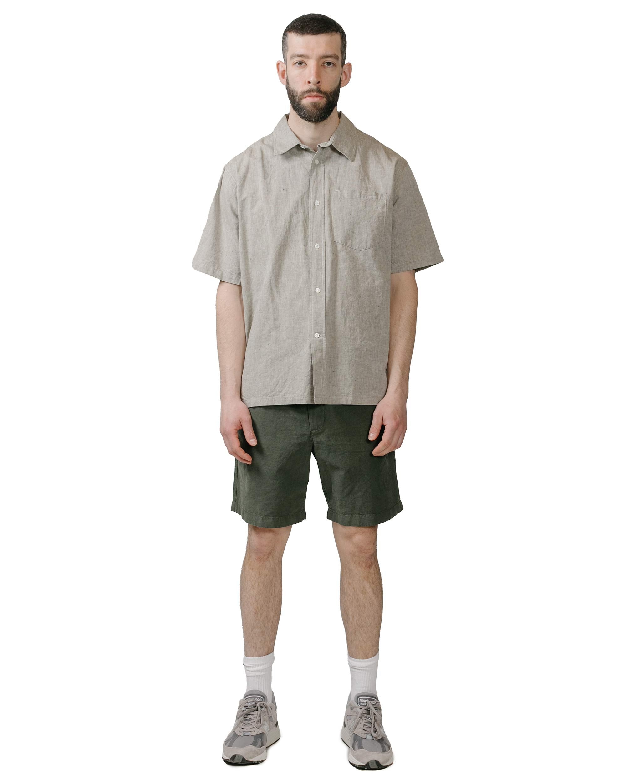 Ivan Relaxed Cotton Linen SS Shirt Ivy Green - 4