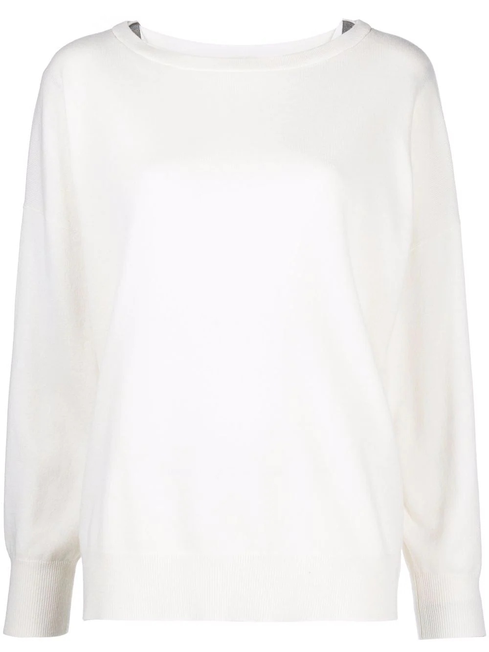 round-neck cashmere jumper - 1