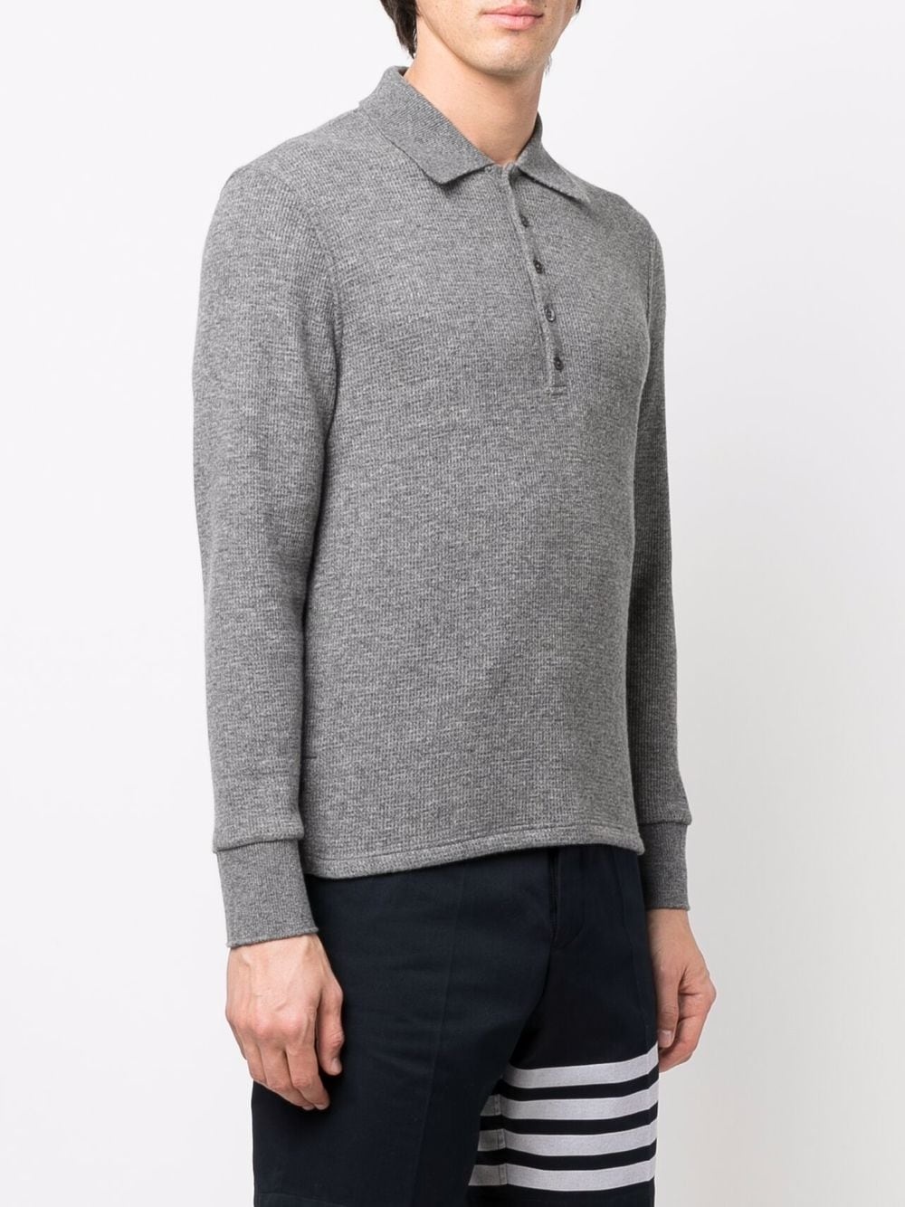 long-sleeve polo shirt - 3