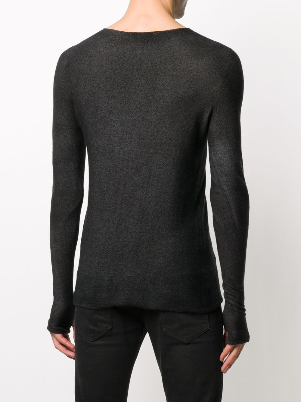 fitted round-neck jumper - 4