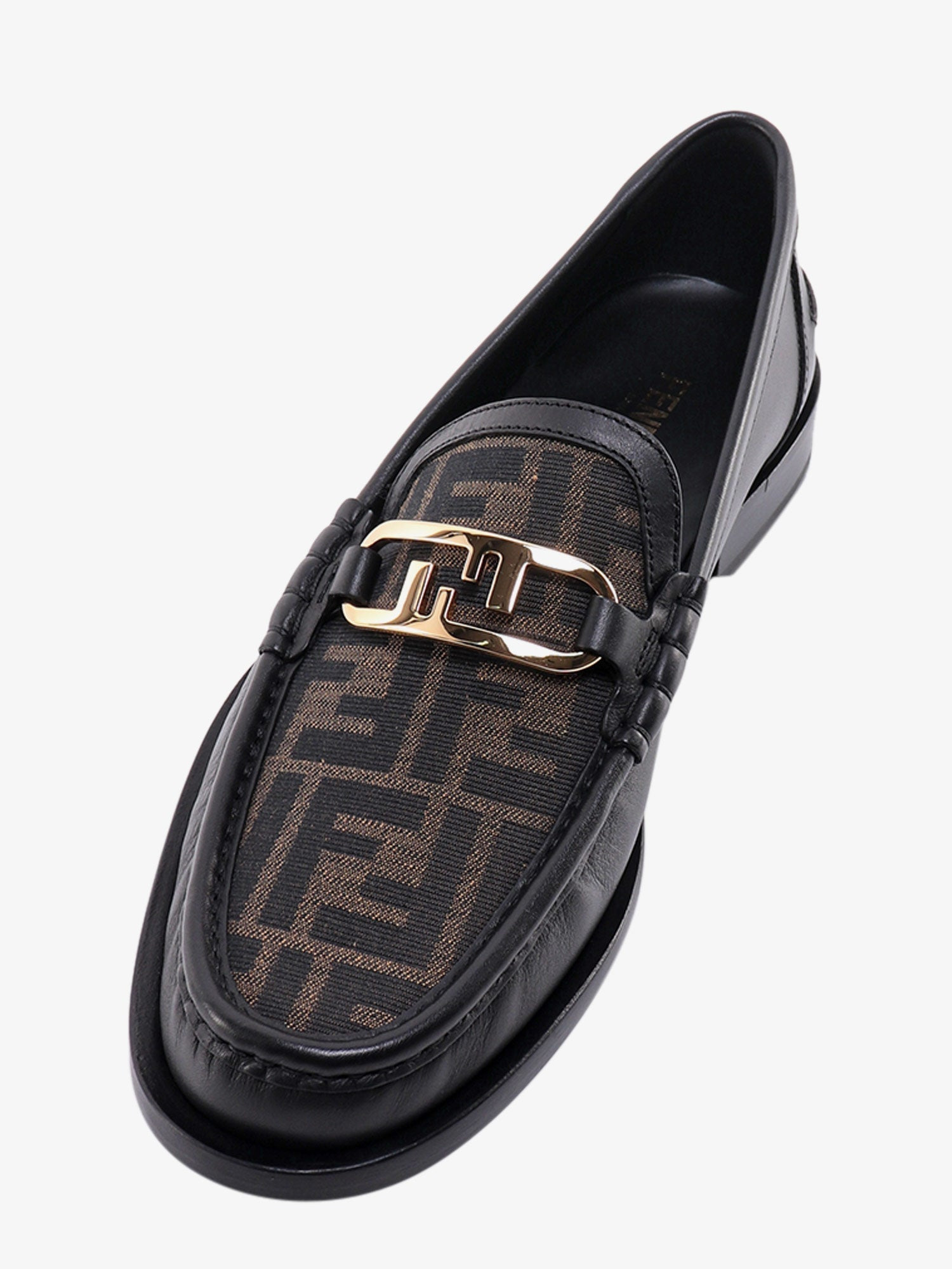 Fendi Fendi O' Lock Leather Loafer With Ff Insert - 5