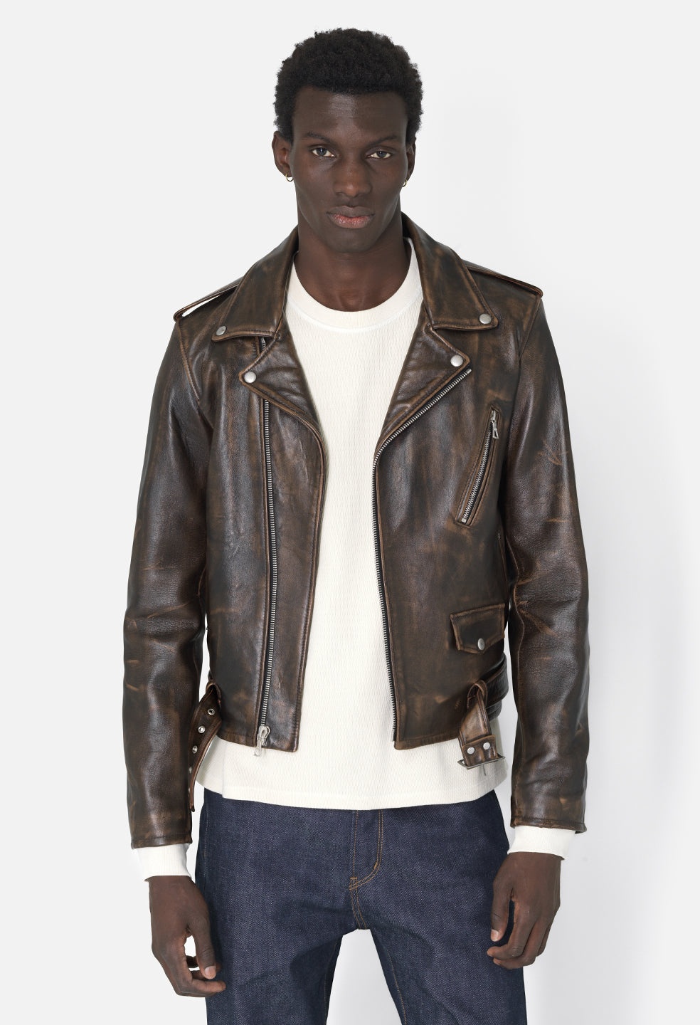 LEATHER MOTO JACKET - 2