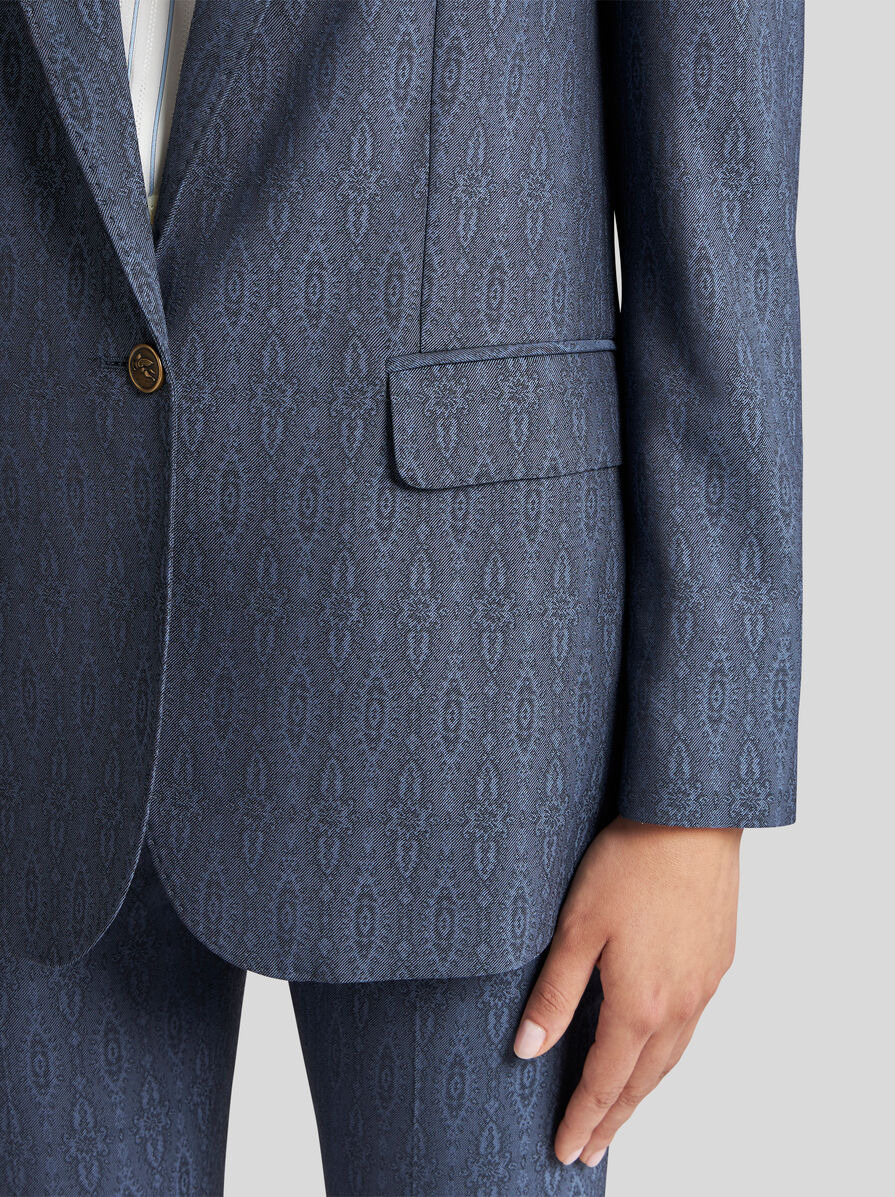 WOOL JACKET WITH MEDALLION MOTIF - 2