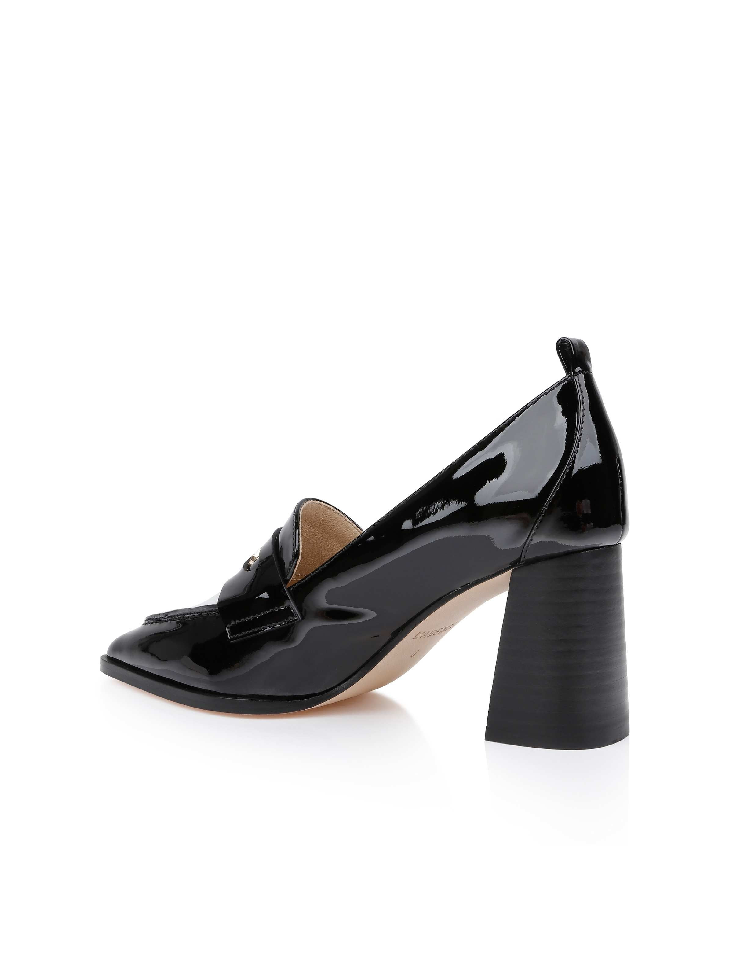 Mallory Leather Block-Heel Loafer - 3