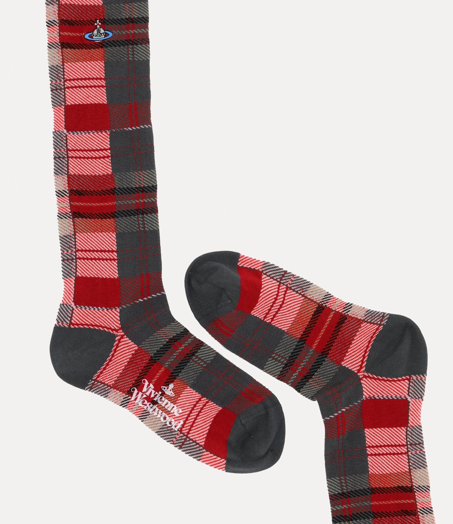 BLOCK TARTAN KNEE SOCK - 3