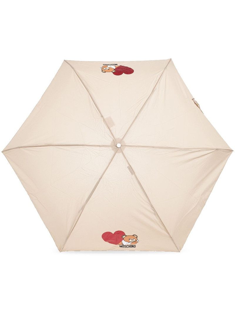 teddy bear-print compact umbrella 1
