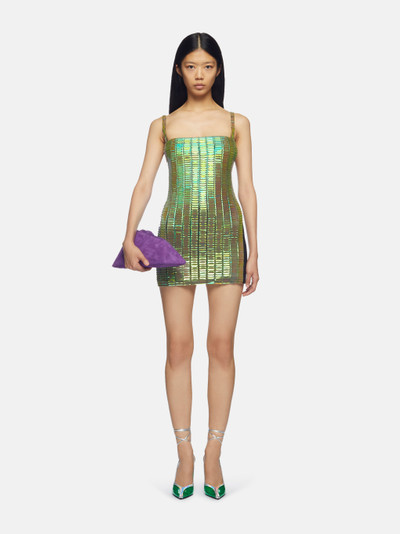 THE ATTICO ''RUE'' IRIDESCENT GREEN MINI DRESS outlook