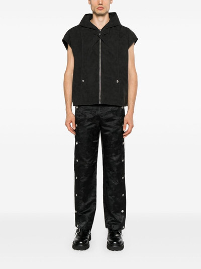 FENG CHEN WANG Dragon mid-rise straight-leg trousers outlook