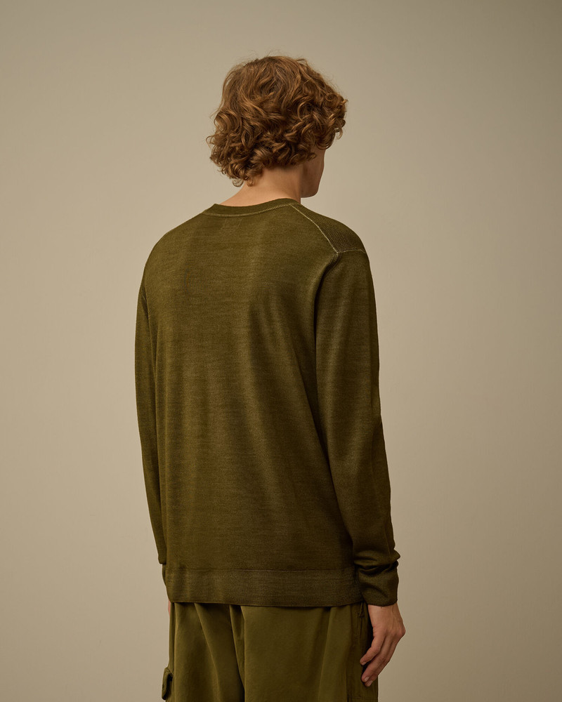 Merino Wool Crewneck Lens Sweater 4