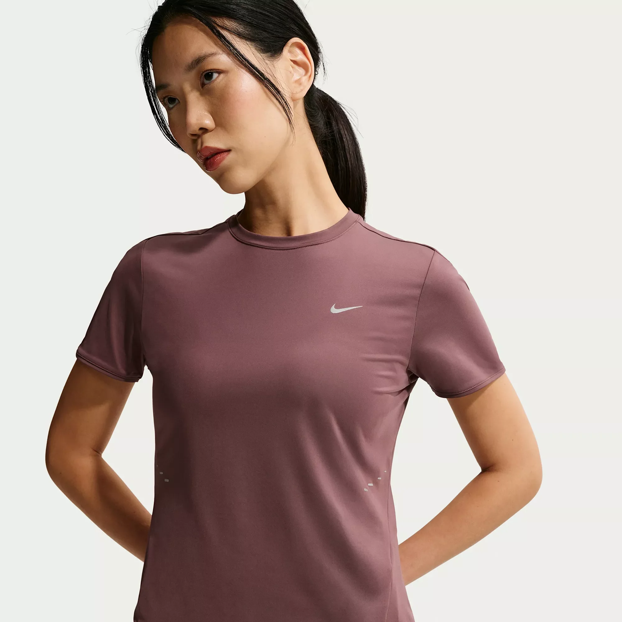 Nike Women's Swift Dri-FIT Short-Sleeve Running Top - 1