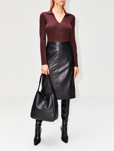 NILI LOTAN Leonie Leather Skirt outlook