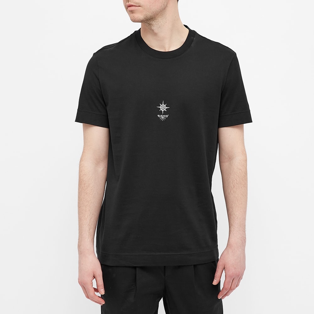 Givenchy Slim Fit Flower Cross Tee - 4