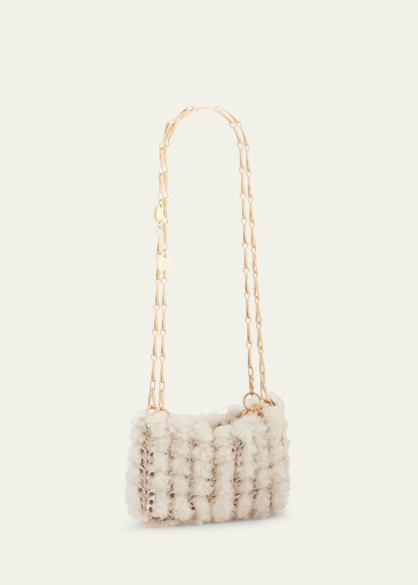 Nano Disc Shearling Shoulder Bag - 2