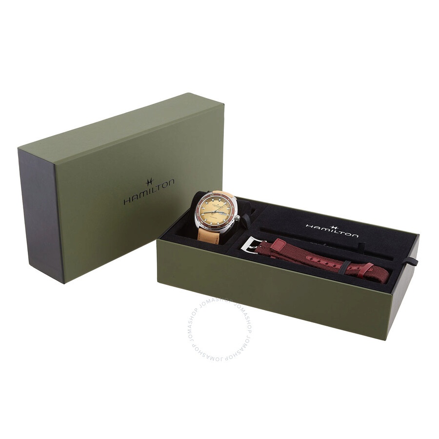 Hamilton - Hamilton American Classic Pan Europ Day Date Automatic Beige Dial Men's Watch H35435820 - 4