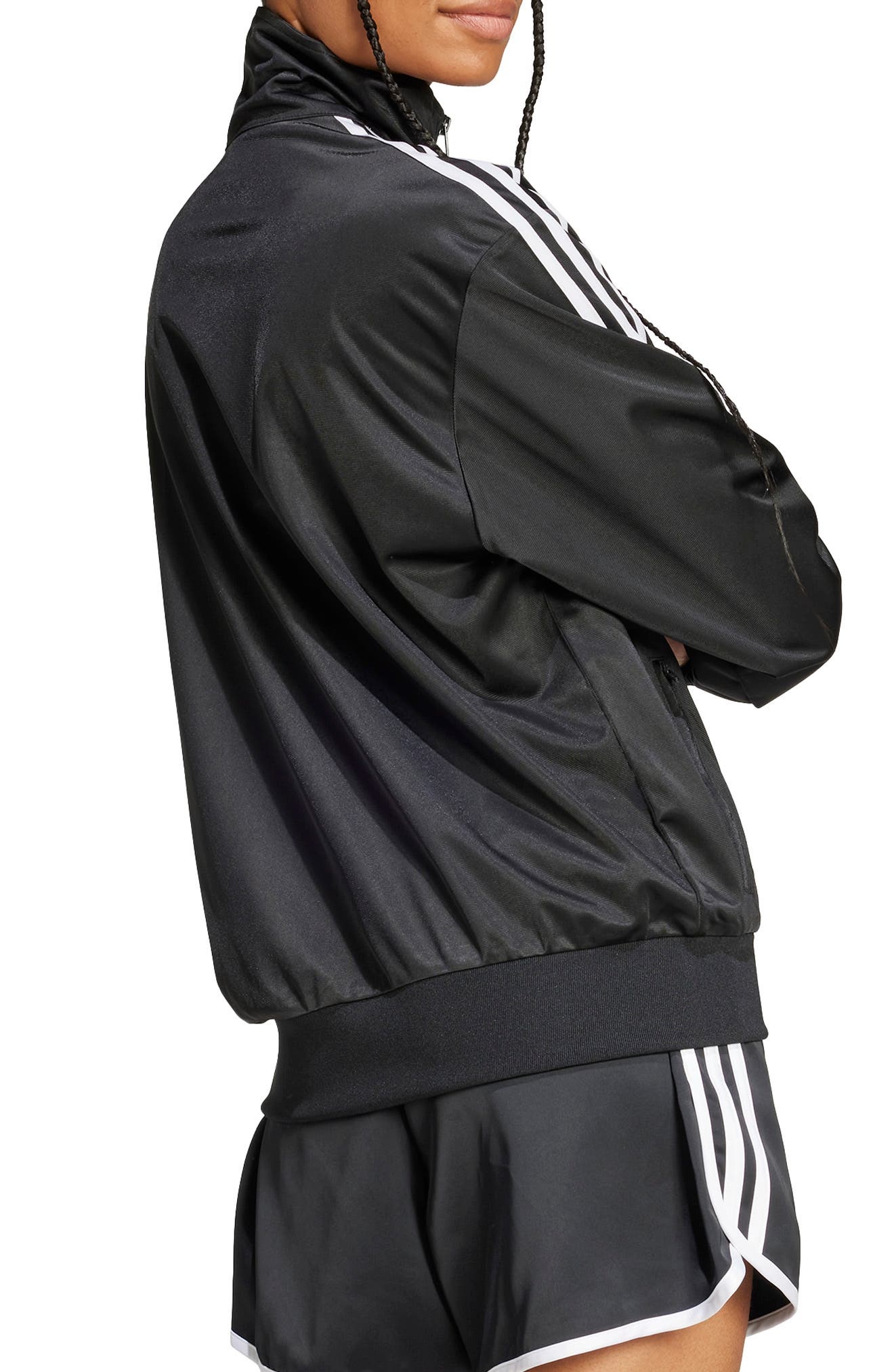 adidas Firebird Recycled Polyester Track Jacket in Black at Nordstrom - 2