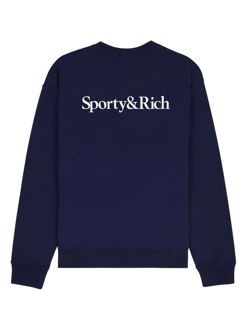 Sporty & Rich Yankees-motif crew neck sweatshirt outlook