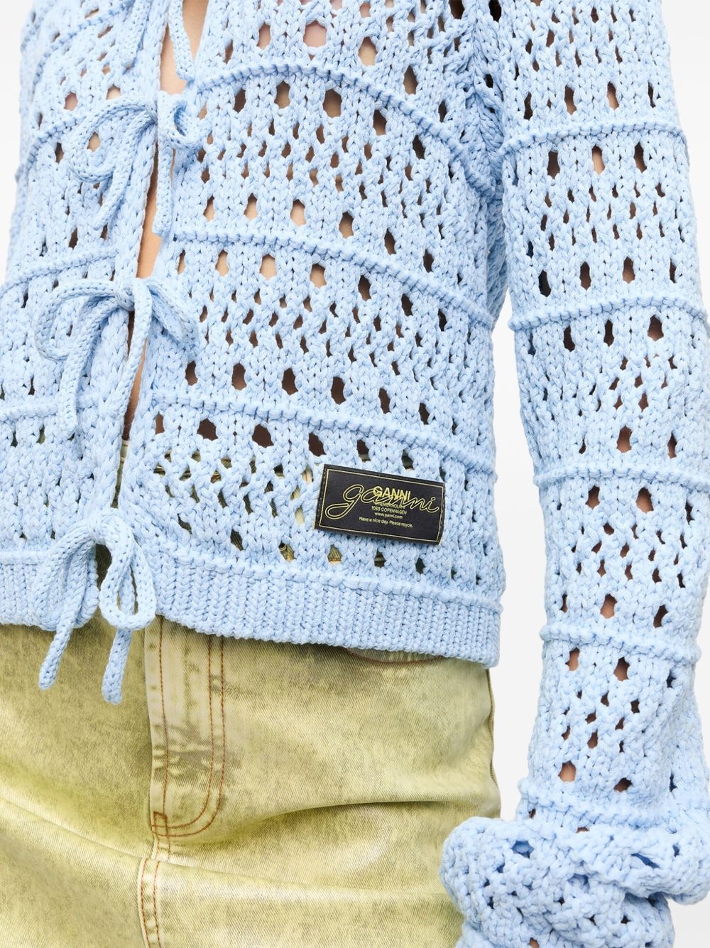 open-knit cardigan - 5