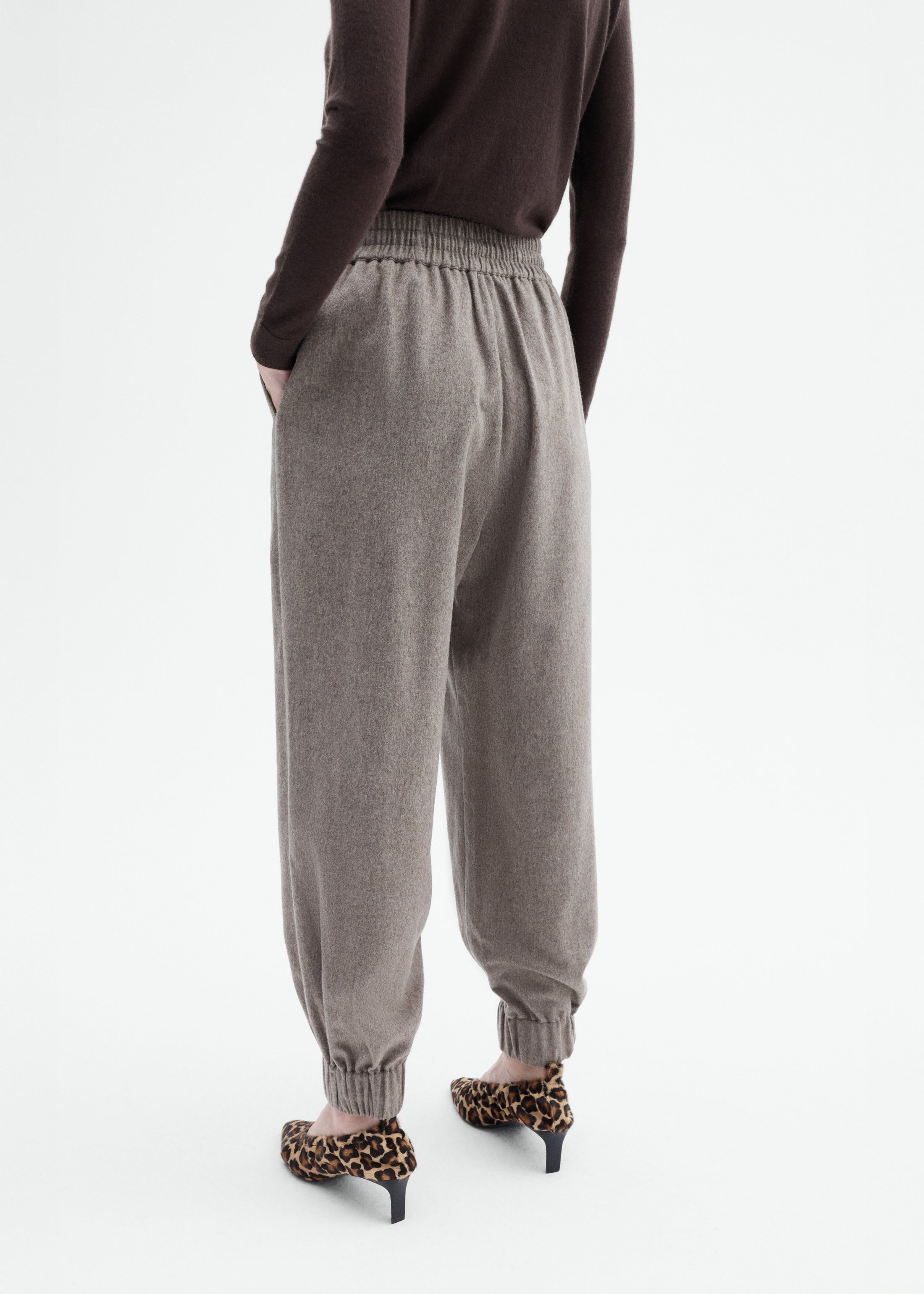 Flannel Jogger in Wool Cashmere - 3