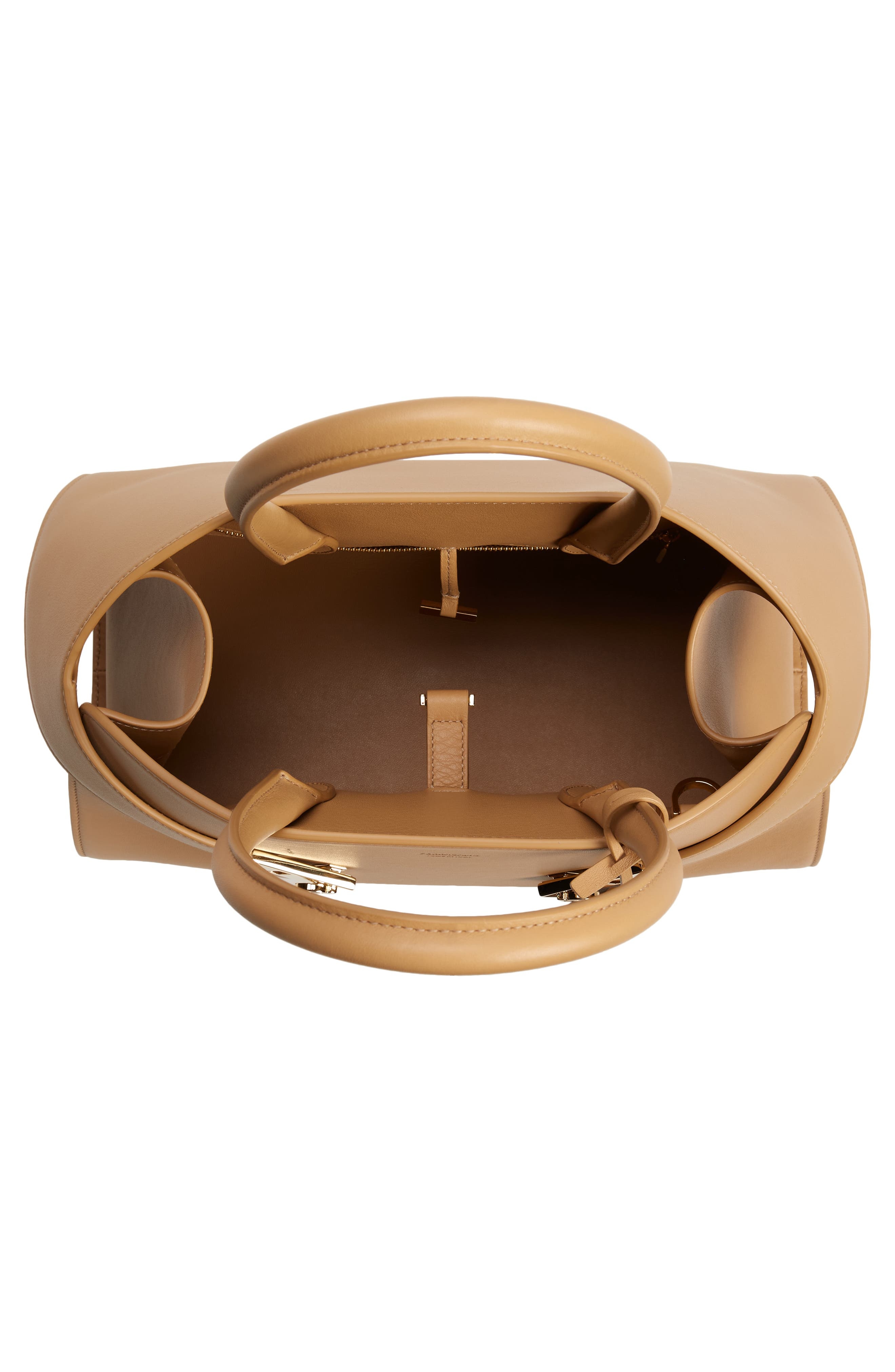 Hug Small Leather Top-Handle Bag - 5