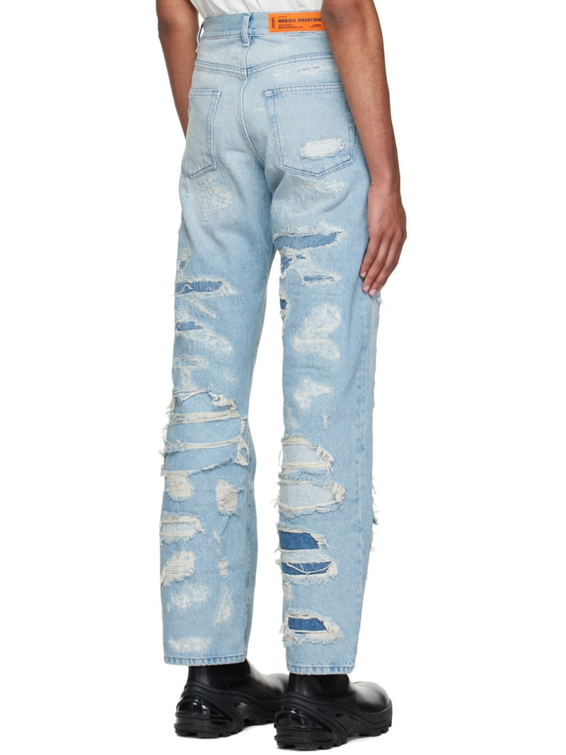 Blue Super Distressed Jeans 3