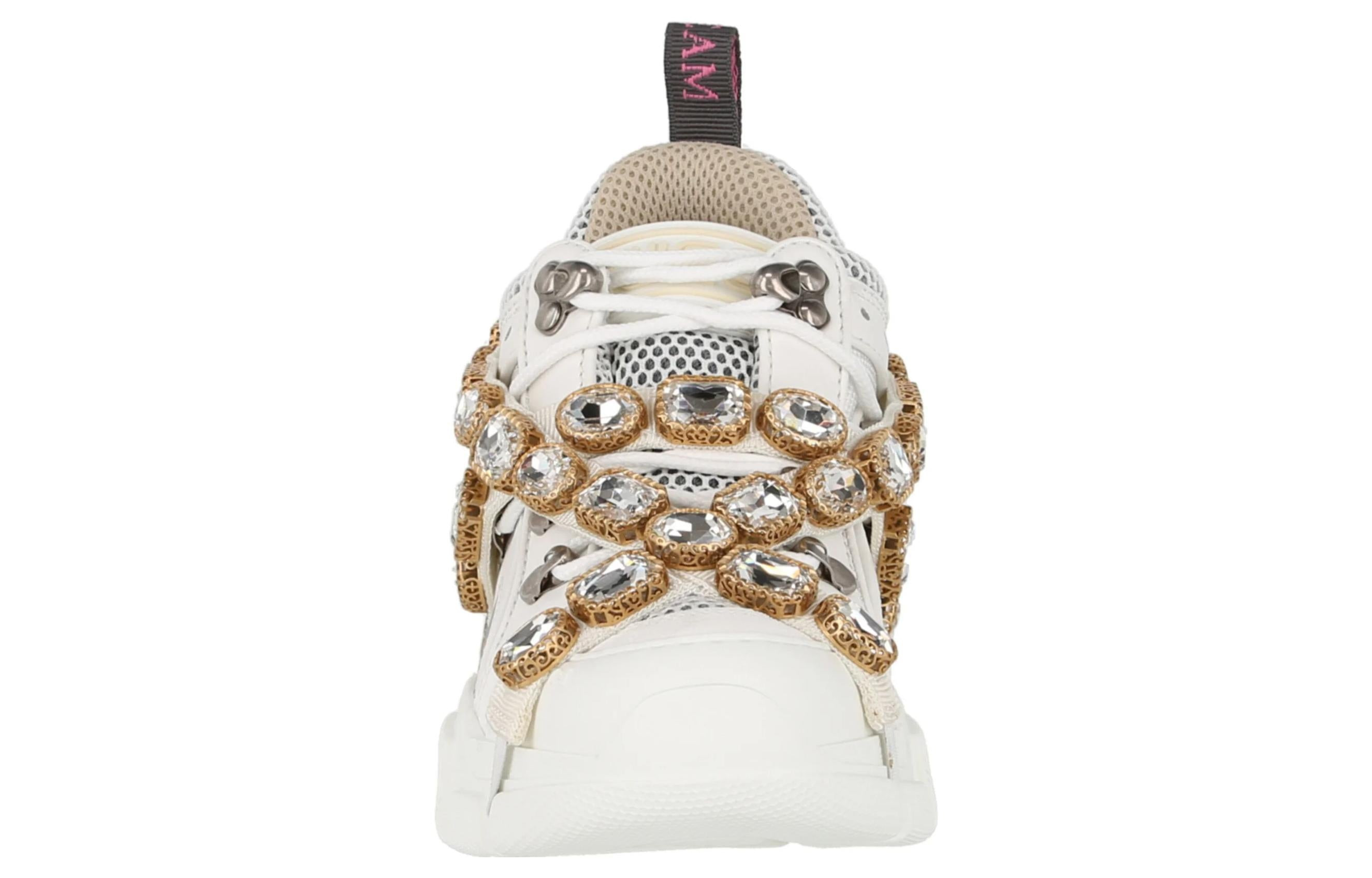 (WMNS) Gucci Flashtrek Crystals 'White' 541445-GGZ50-9081 - 3