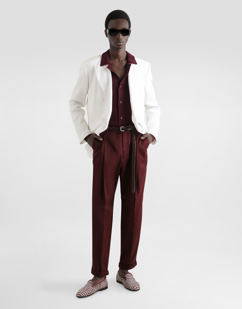 Dolce & Gabbana Cotton gabardine pants with double darts outlook