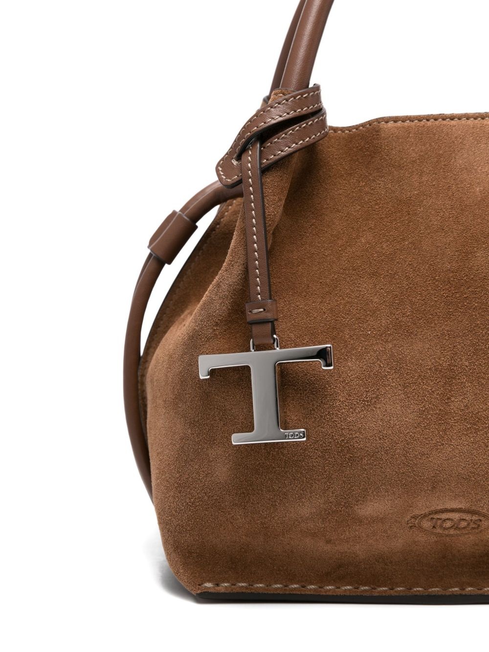 suede leather tote bag - 4