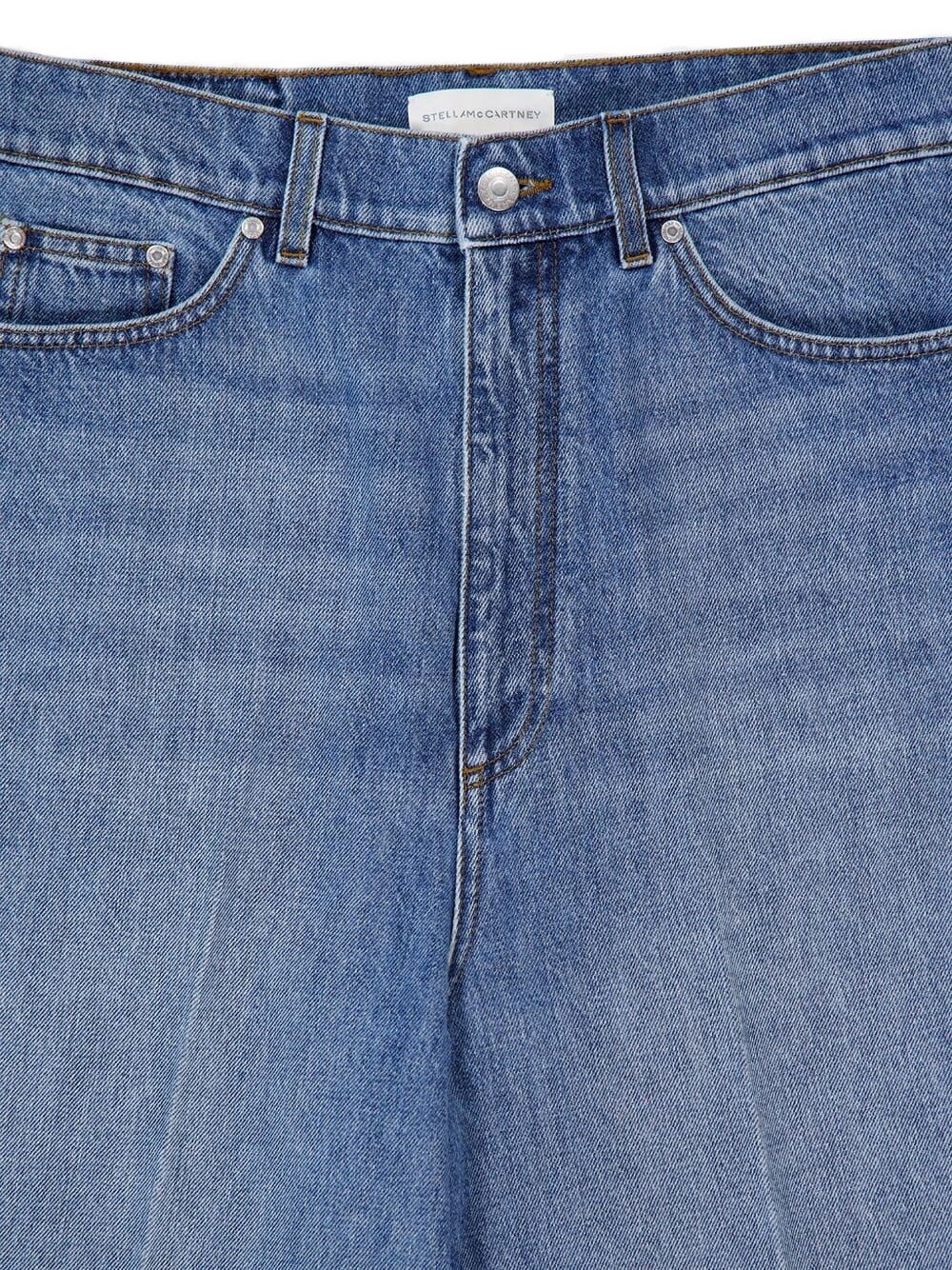 Wide leg denim jeans - 2