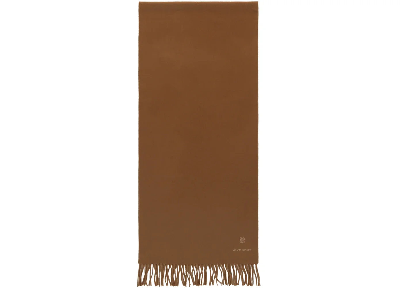 Givenchy 4G Oblong Wool Scarf Havana Brown - 1