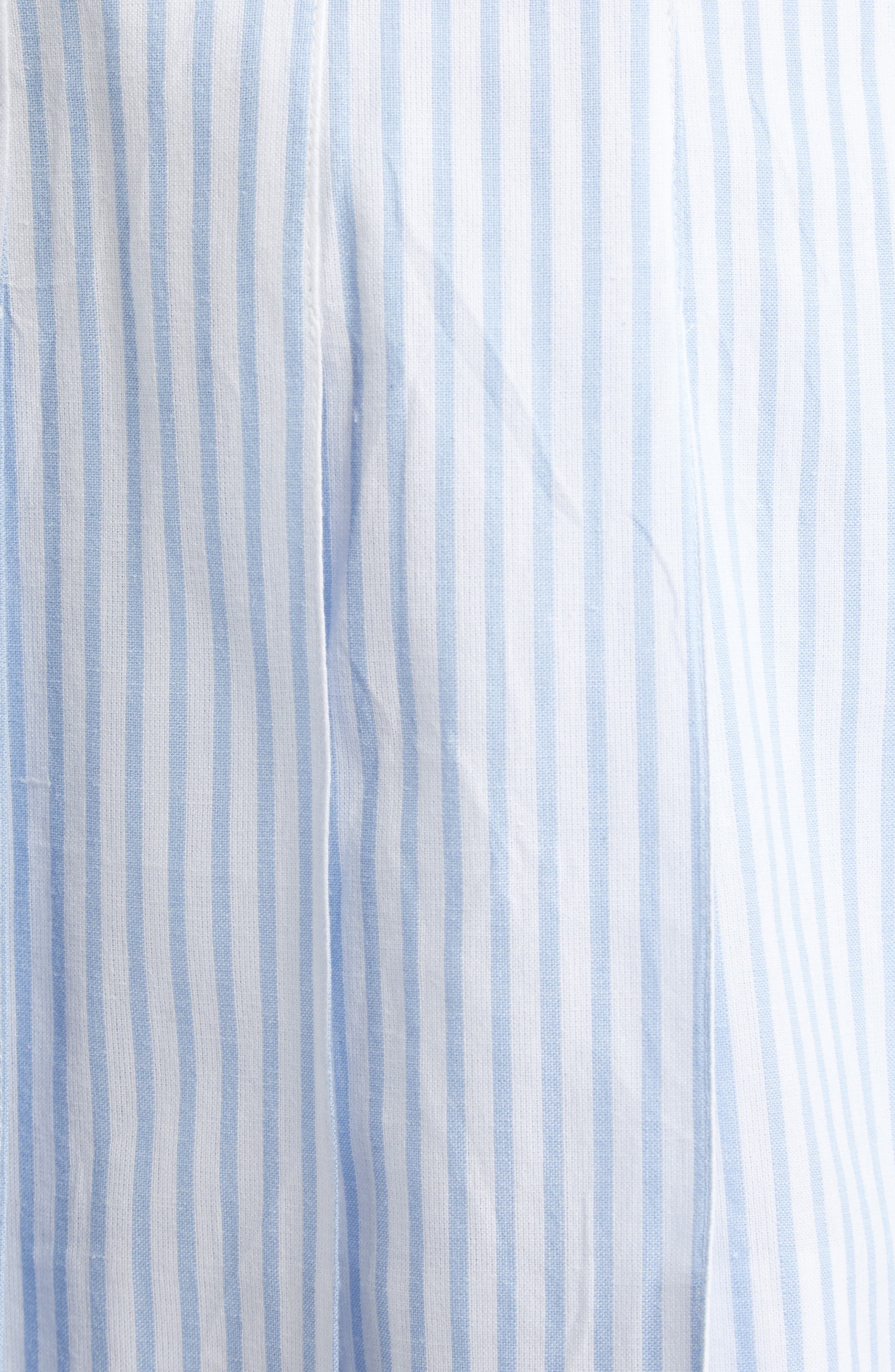 Thom Browne Striped Pleated High-Low Miniskirt in Light Blue at Nordstrom - 7