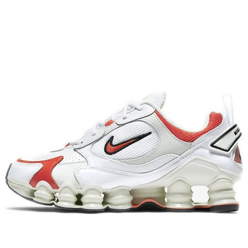 (WMNS) Nike Shox Nova 'White Team Orange' AT8046-101 - 1