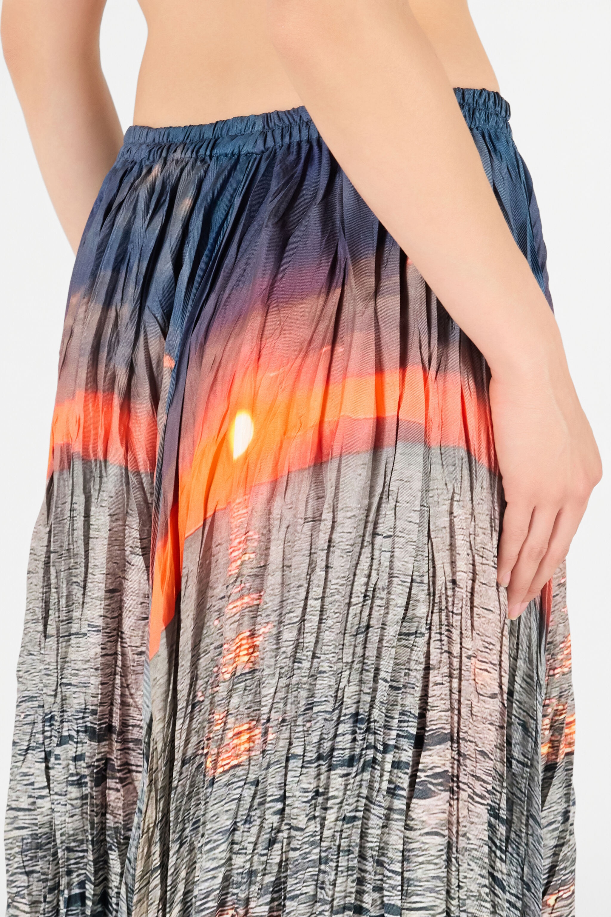 Sunrise Print Skirt - 7