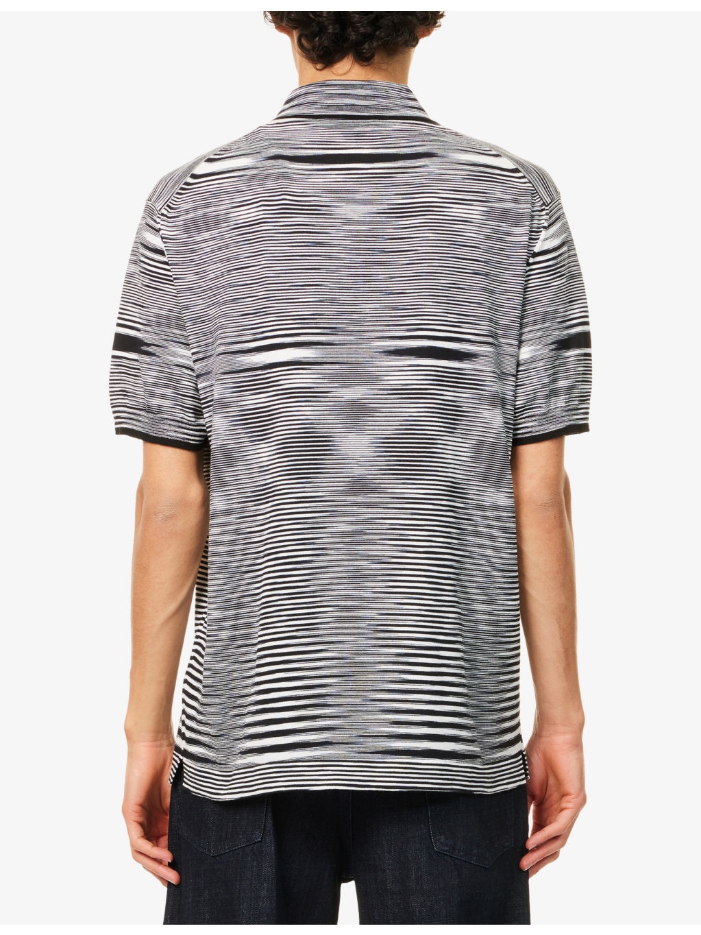Striped Short-Sleeves Cotton-Knit Polo Shirt - 4