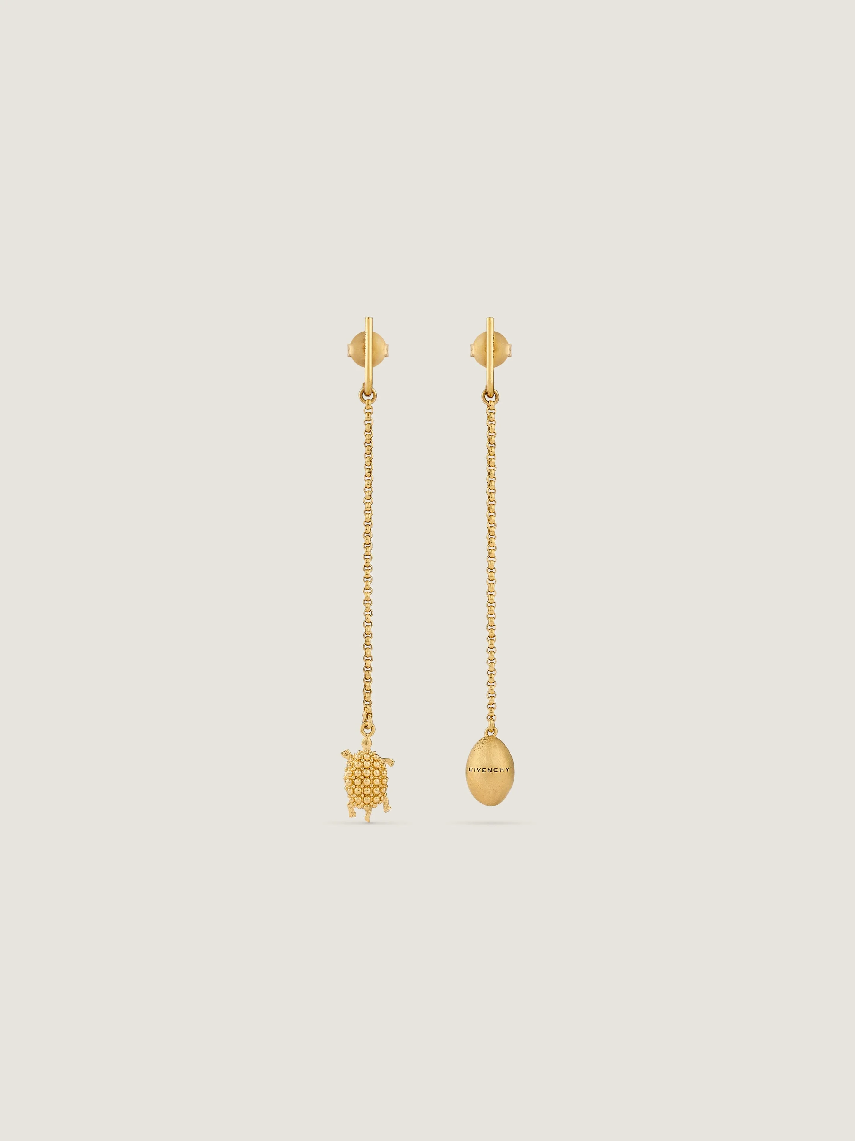 LUCKY CHARMS ASYMMETRIC EARRINGS IN METAL - 1