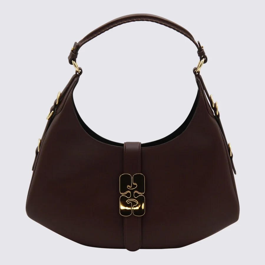 Ganni Brown Shoulder Bag - 1