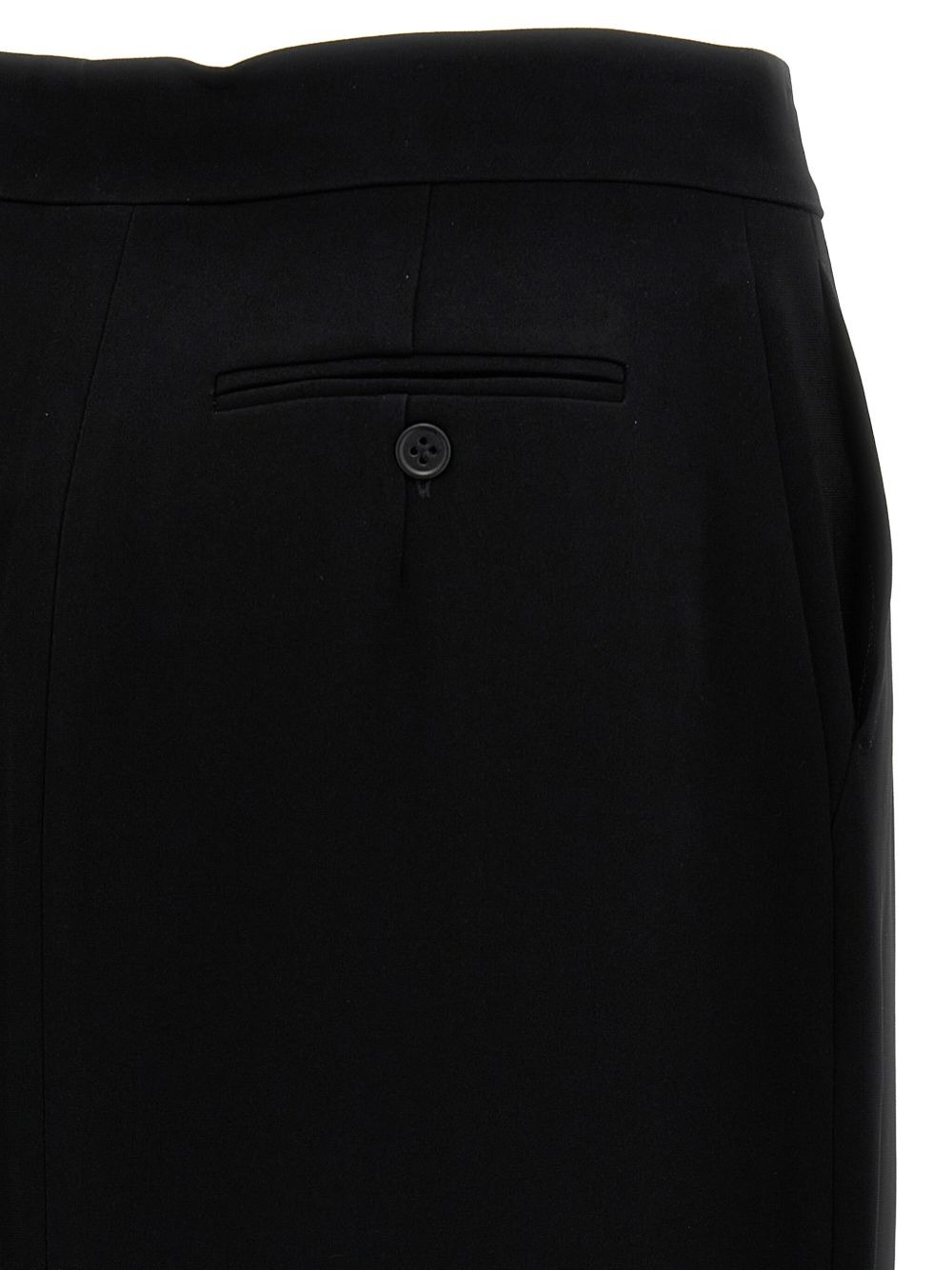 pleated back-split midi skirt - 3