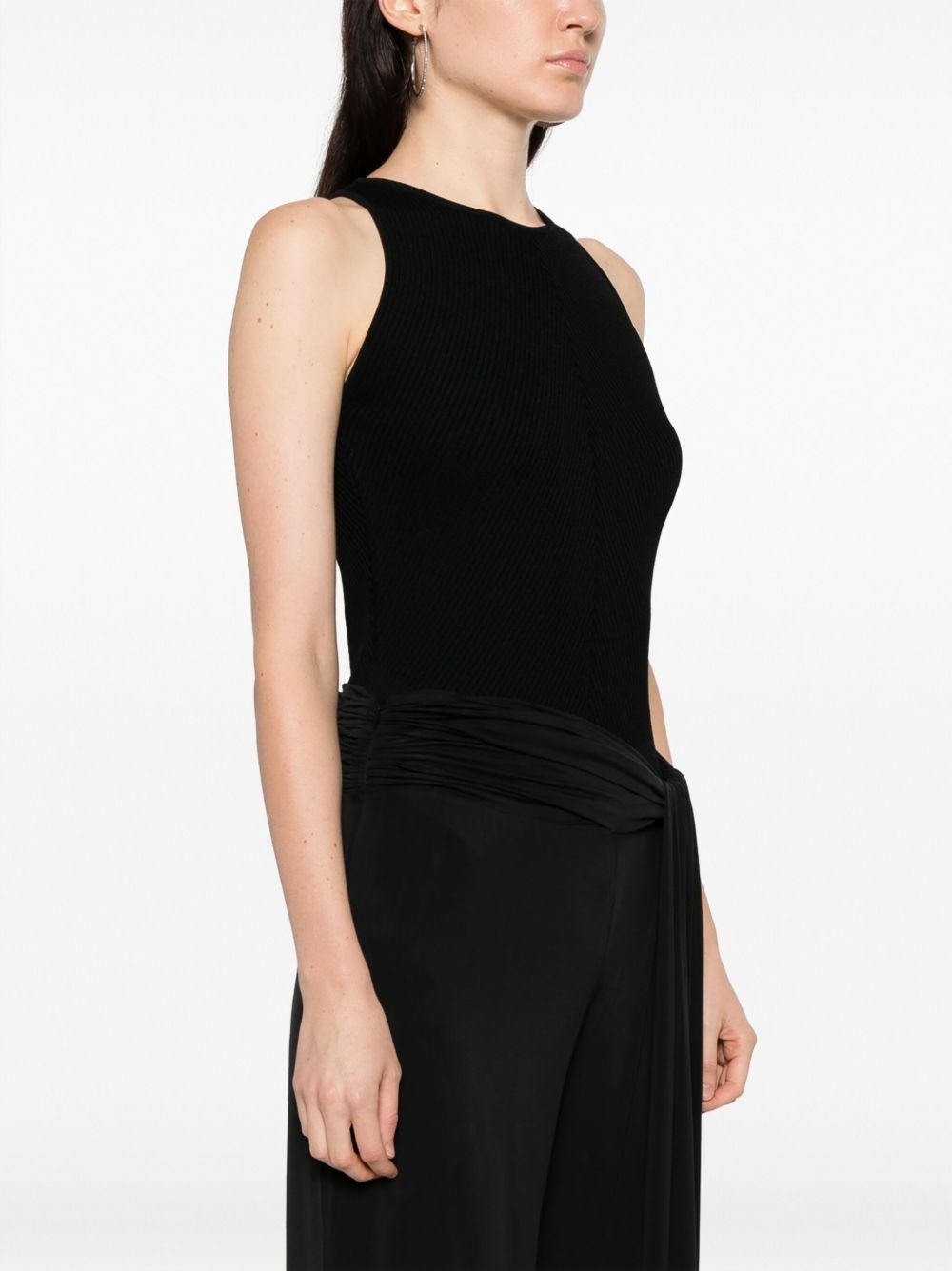 sleeveless round-neck bodysuit - 3