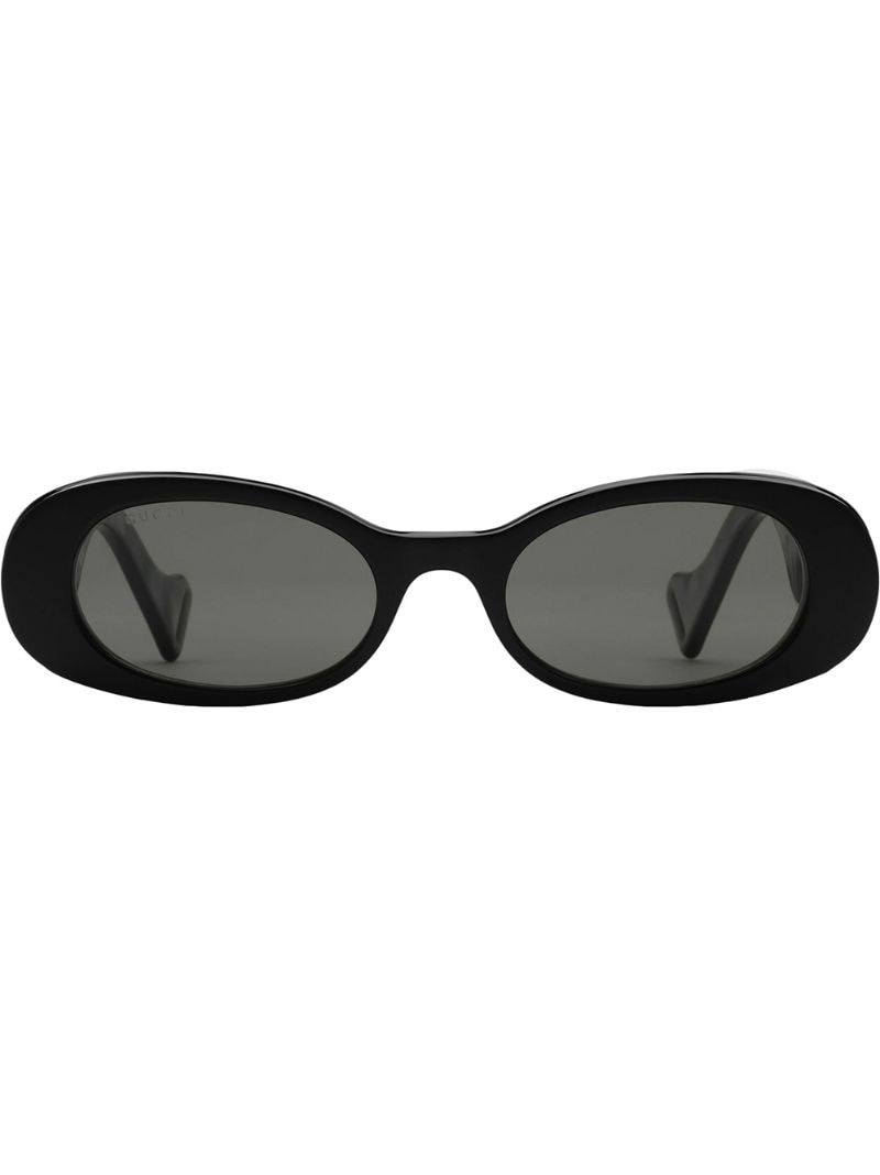 oval frame sunglasses - 2