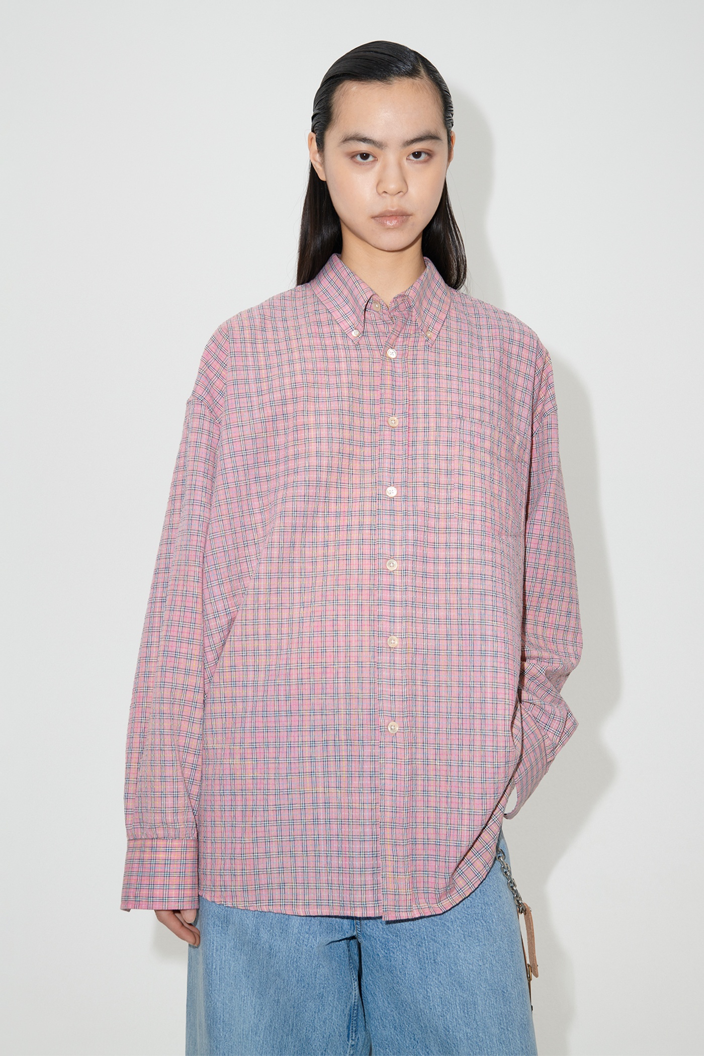Borrowed BD Shirt Pink Kimble Check - 3