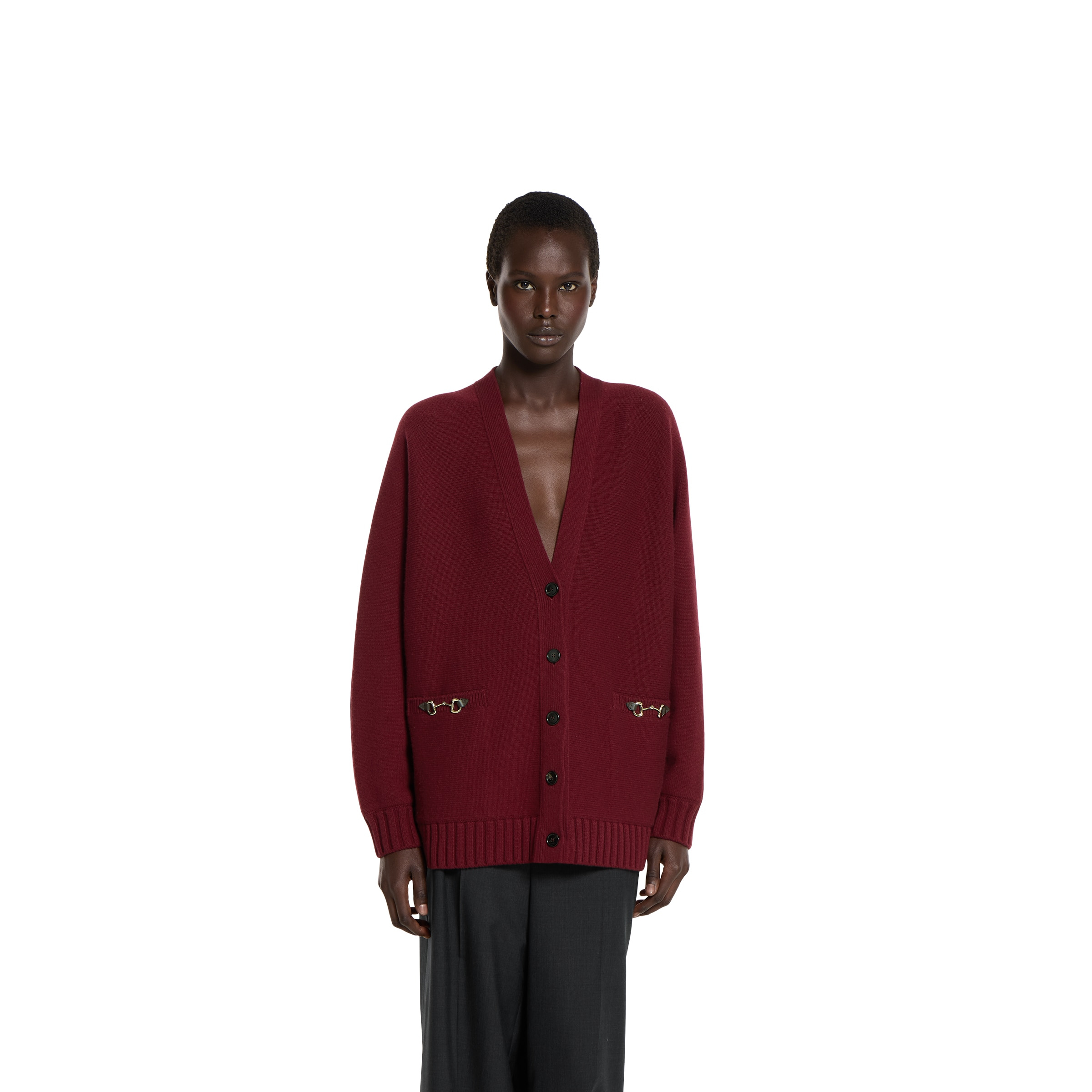 Cashmere wool cardigan with Horsebit - 3