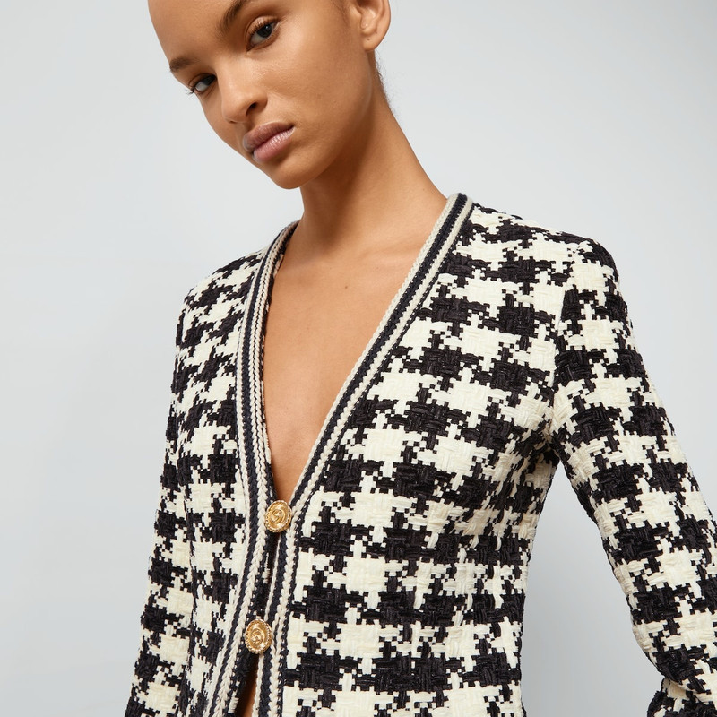 Houndstooth chenille jacket 3