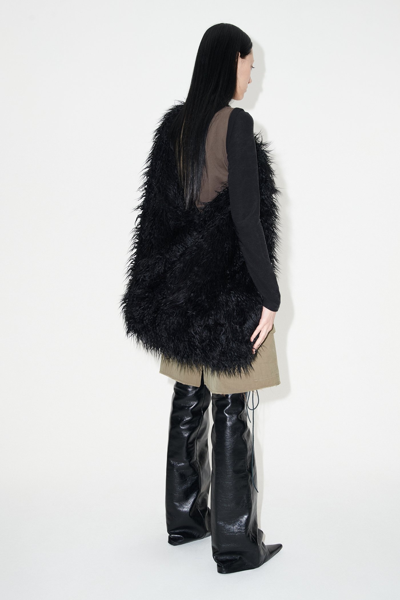 Drip Bag Black Fake Fur - 4