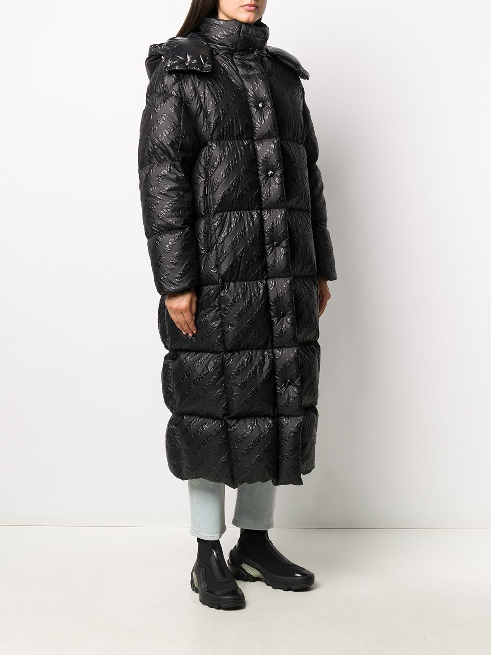 Parnaiba logo-print puffer coat - 3