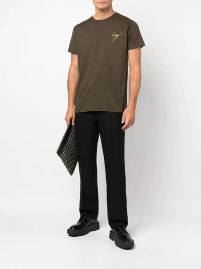 Giuseppe Zanotti logo embroidered T-shirt outlook