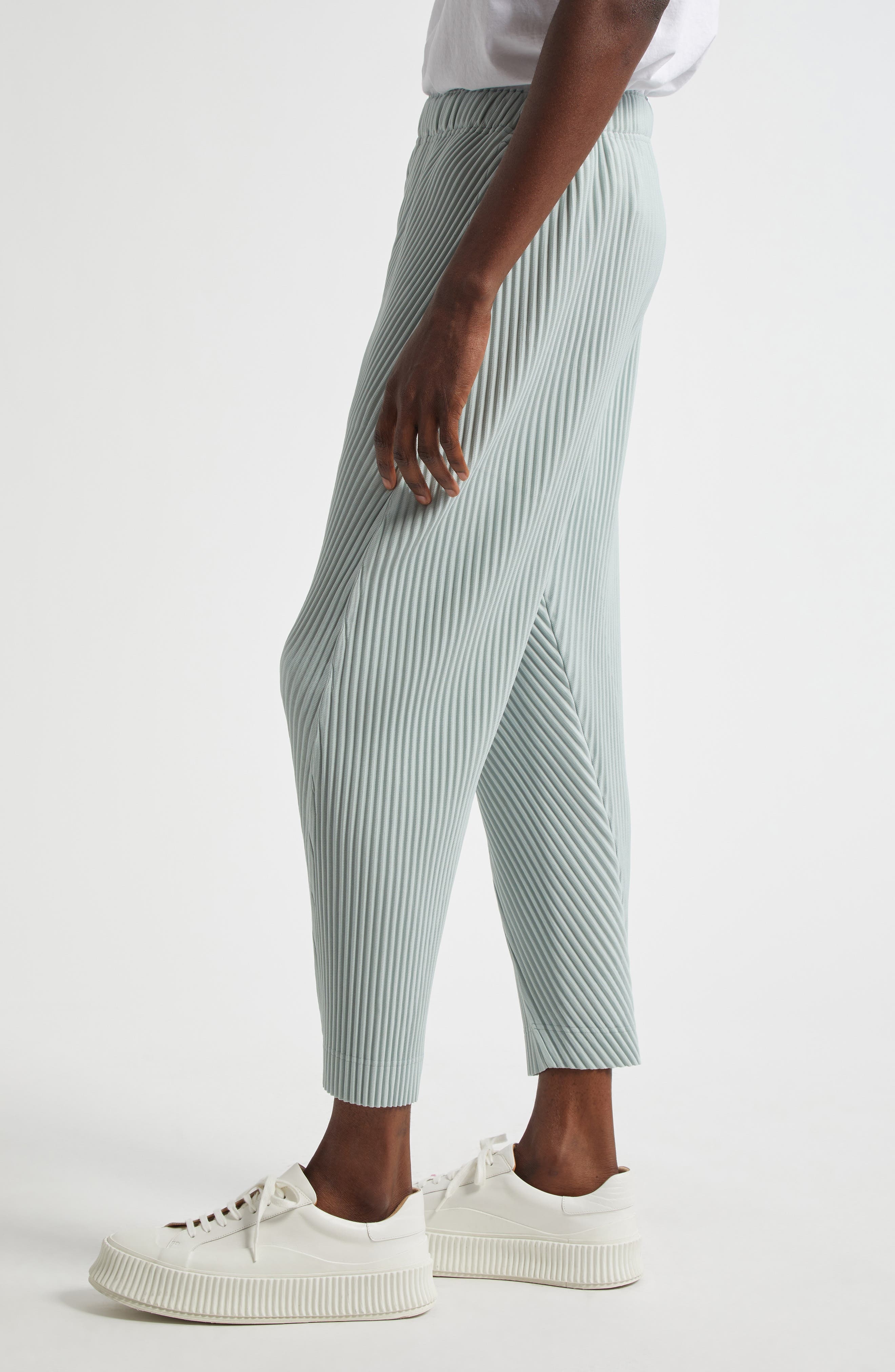 Homme Plissé Issey Miyake Bottoms 2 Pleated Pants in Teal Green at Nordstrom - 4