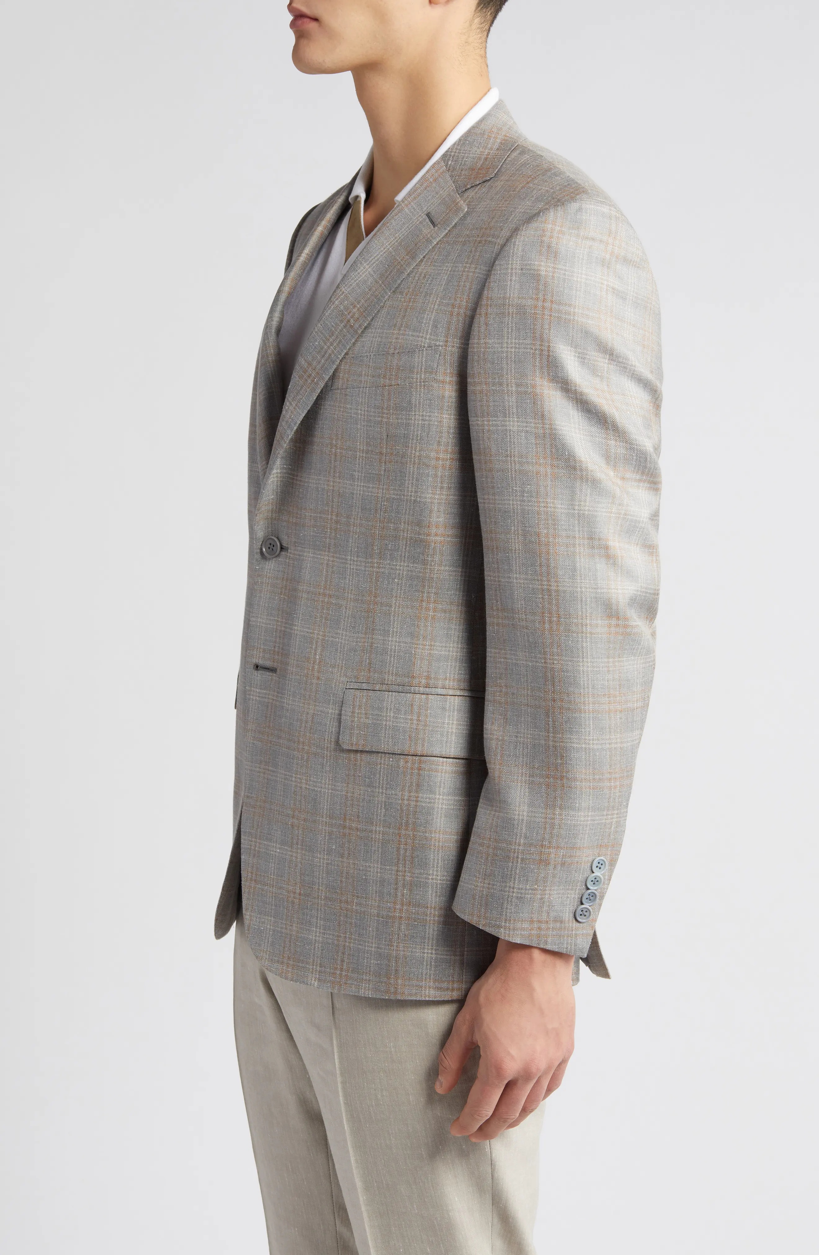 Siena Regular Fit Plaid Sport Coat - 3