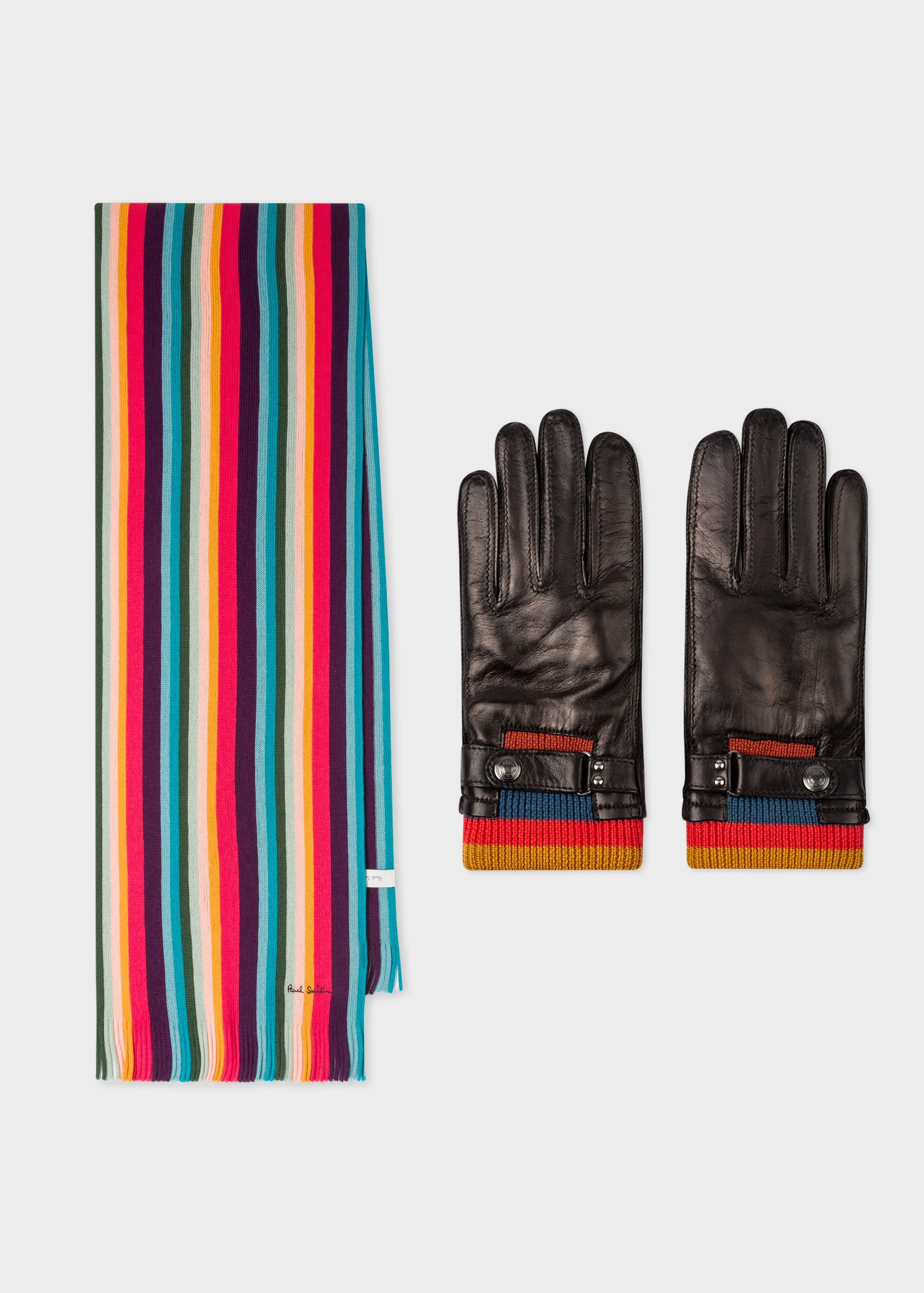 'Artist Stripe' Gloves & Scarf Gift Set - 1