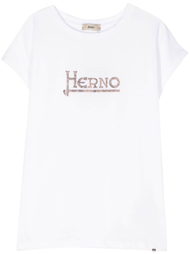 studded-logo T-shirt 1