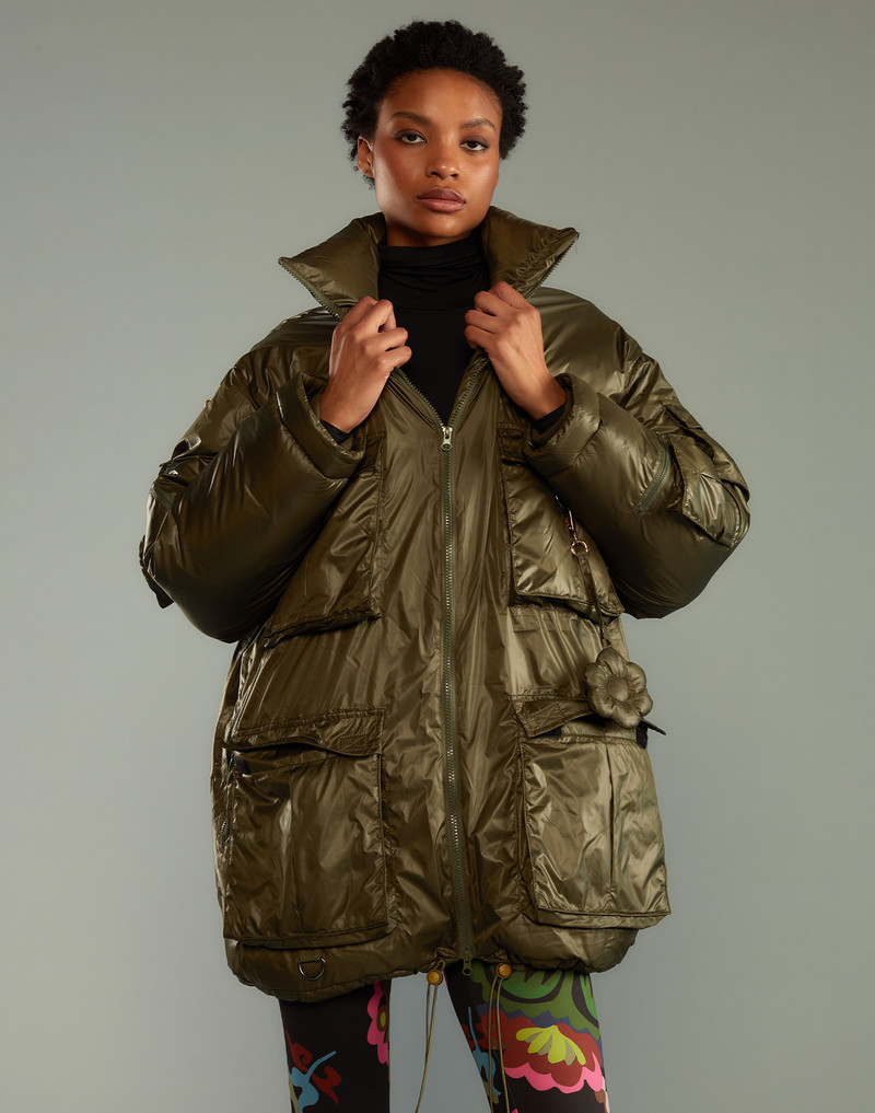 Cargo Pocket Puffer Coat 1