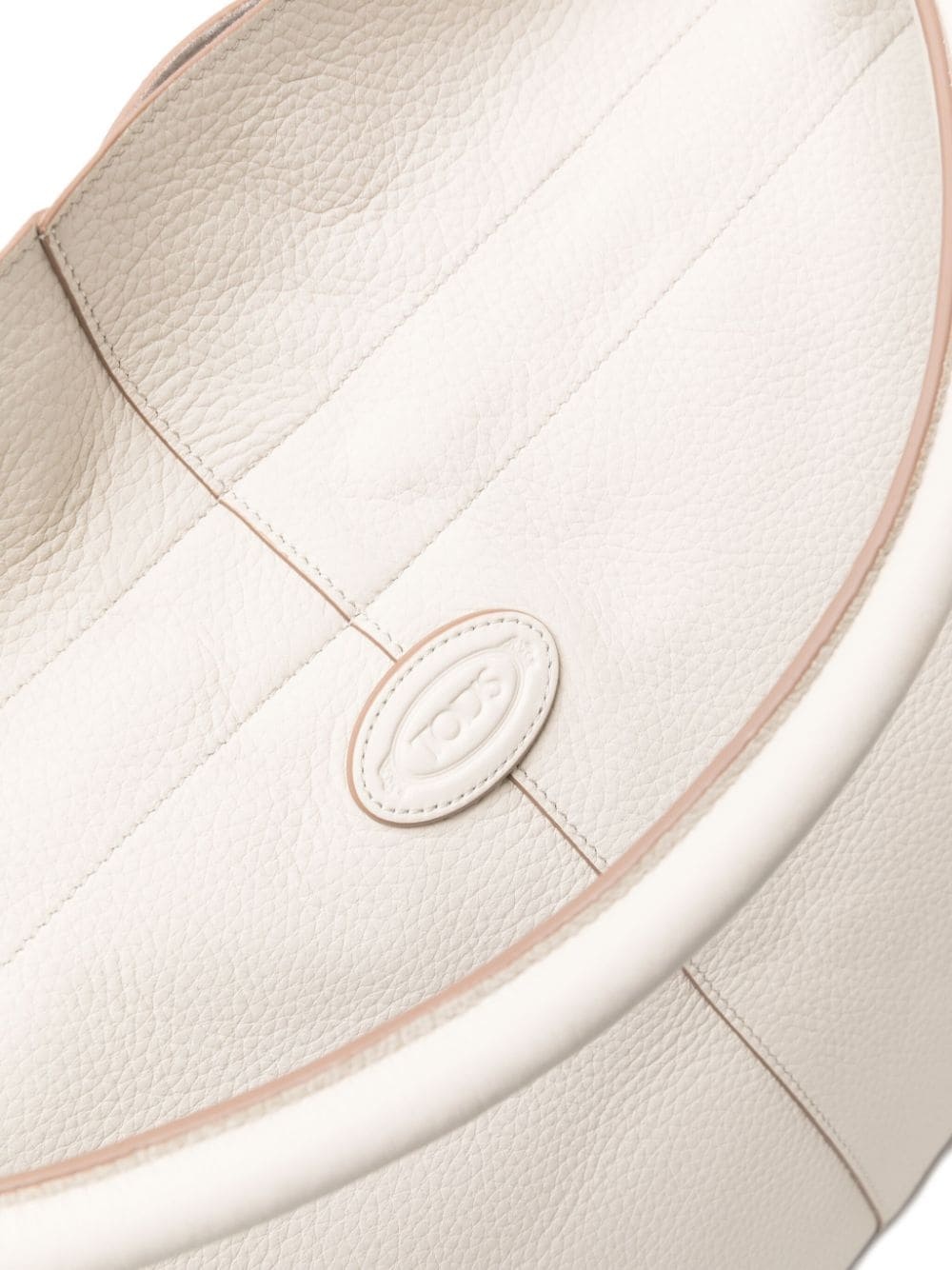 logo-appliquÃ© leather bucket bag - 7